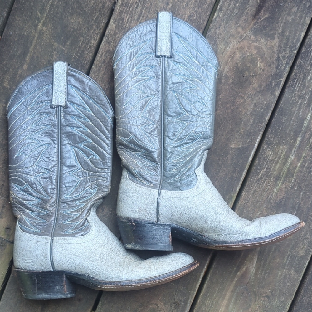 Dan Post Silver Heeled Western Boots
